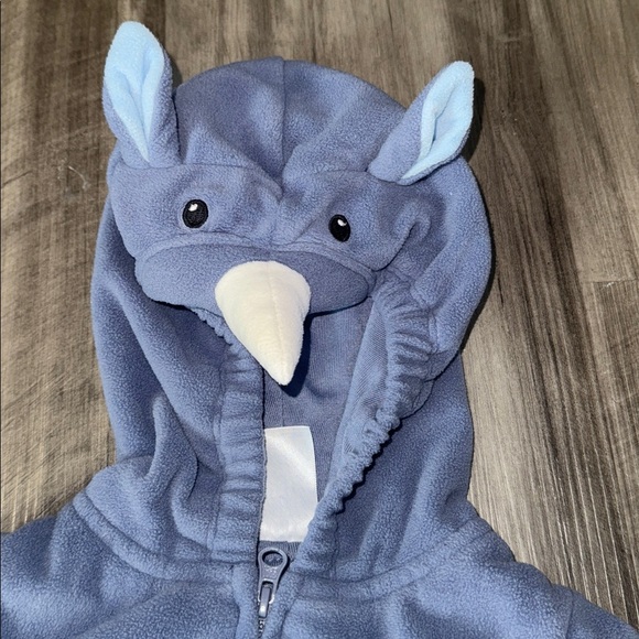 Carter's Halloween Rhino Animal Plush Costume 3-6 months Boys Girls Set infant - Picture 4 of 7